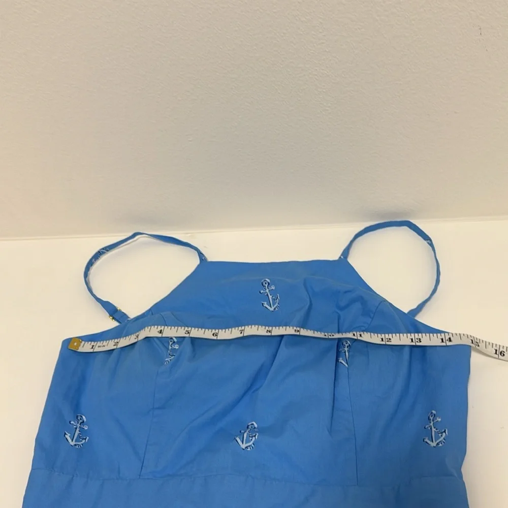 Lilly Pulitzer Charlese Cotton Halter Midi Dress Lunar Blue Womens Size 0 - Picture 14 of 15